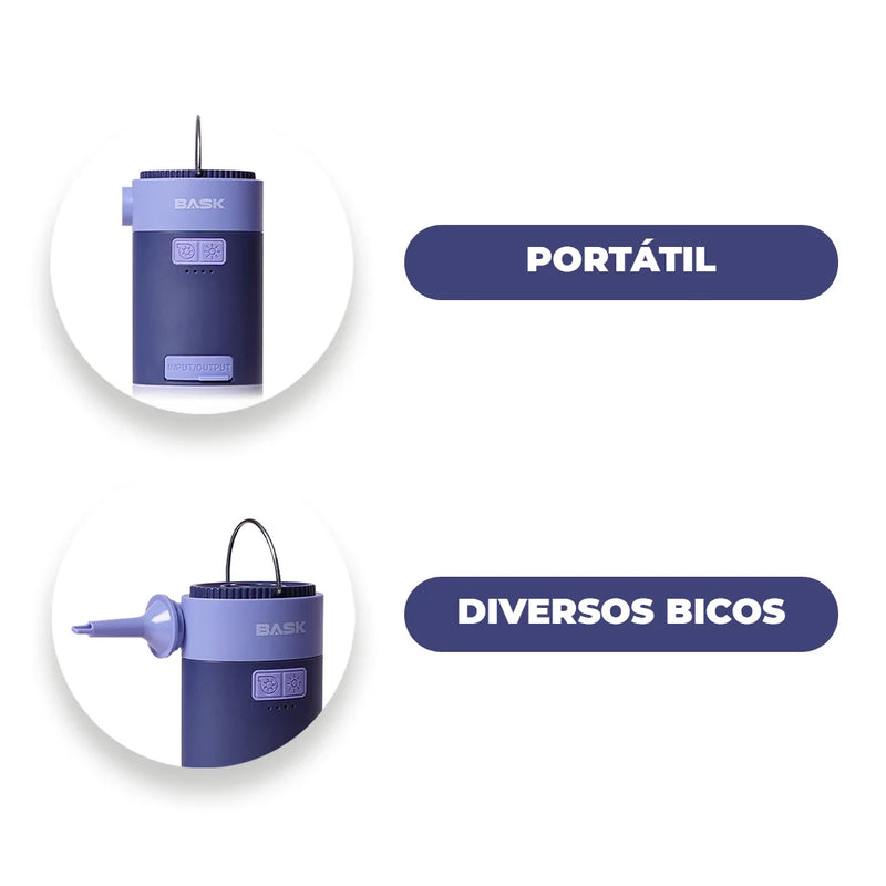 Conheça a Bomba de Ar Automática Portátil 3 em 1