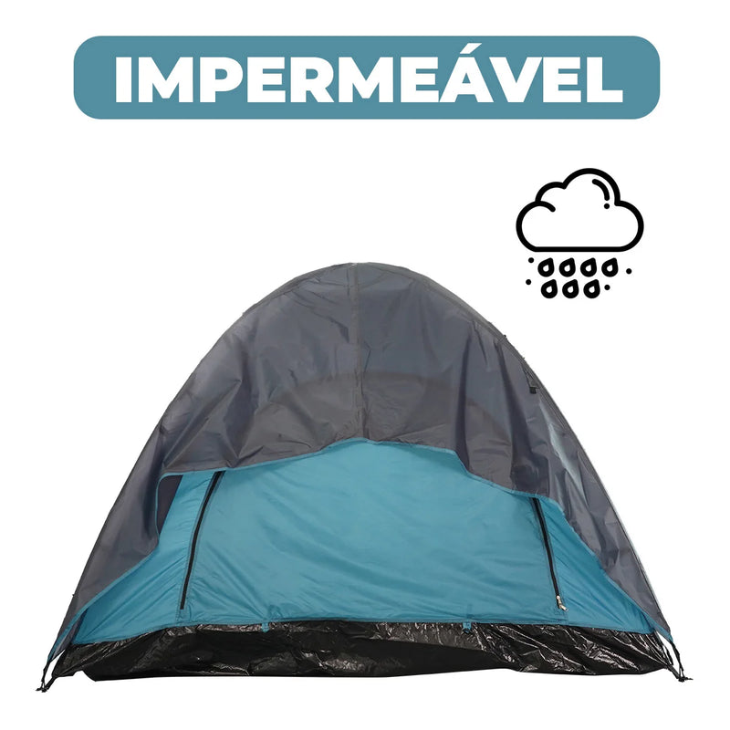 Barraca de Camping BASK PU1500 para 4 Pessoas - Leve e à Prova d'Água