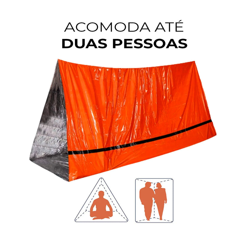 Manta Termica Kit de Emergência para Sobrevivência ao Ar Livre |Saco de Dormir Térmico SOS