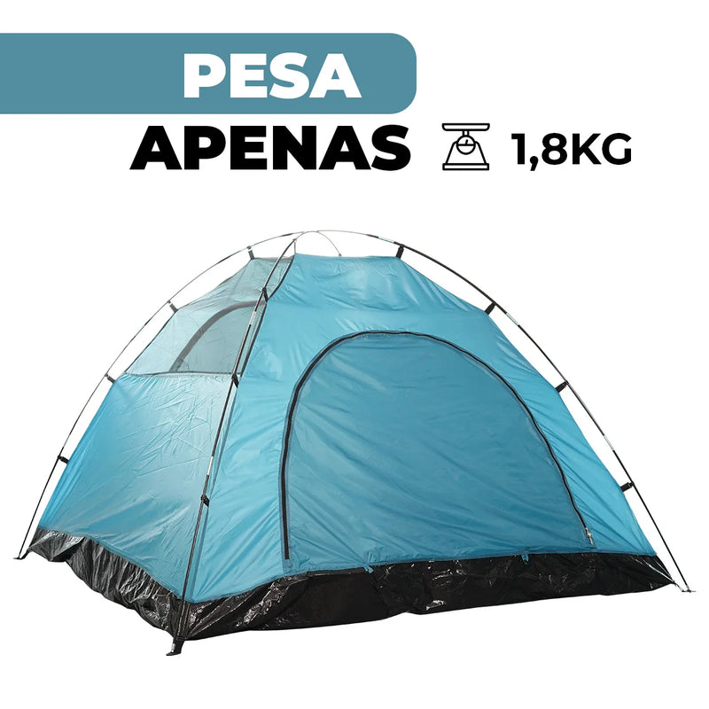 Barraca de Camping BASK PU1500 para 4 Pessoas - Leve e à Prova d'Água