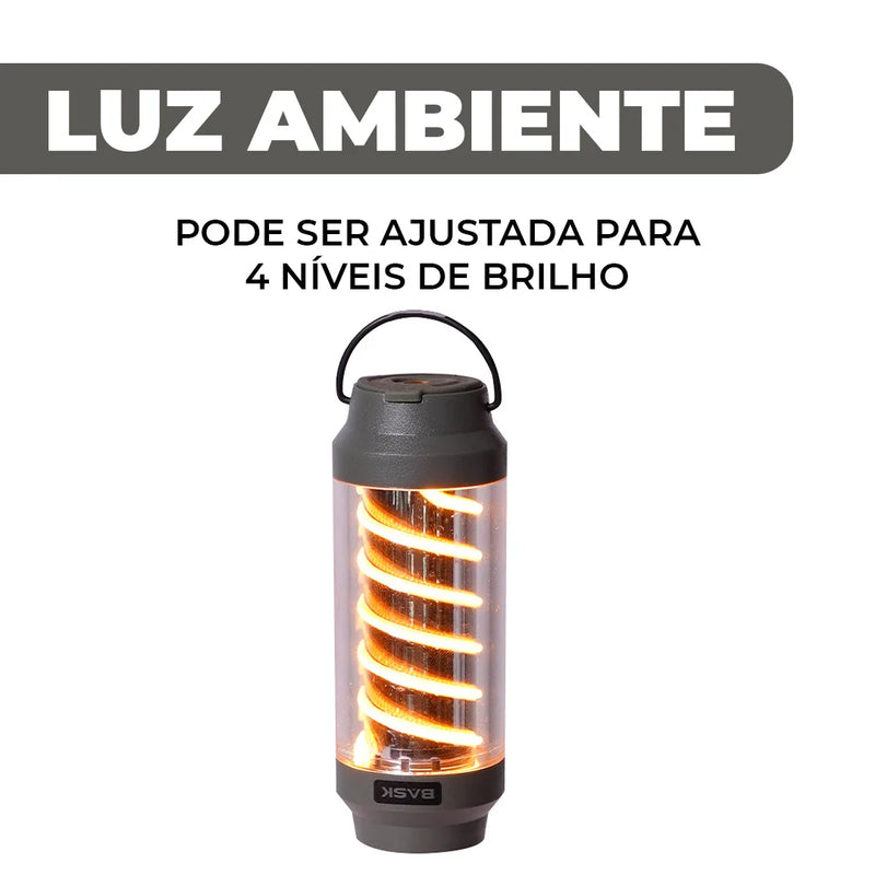 Luminária Portátil Multifuncional para Aventuras