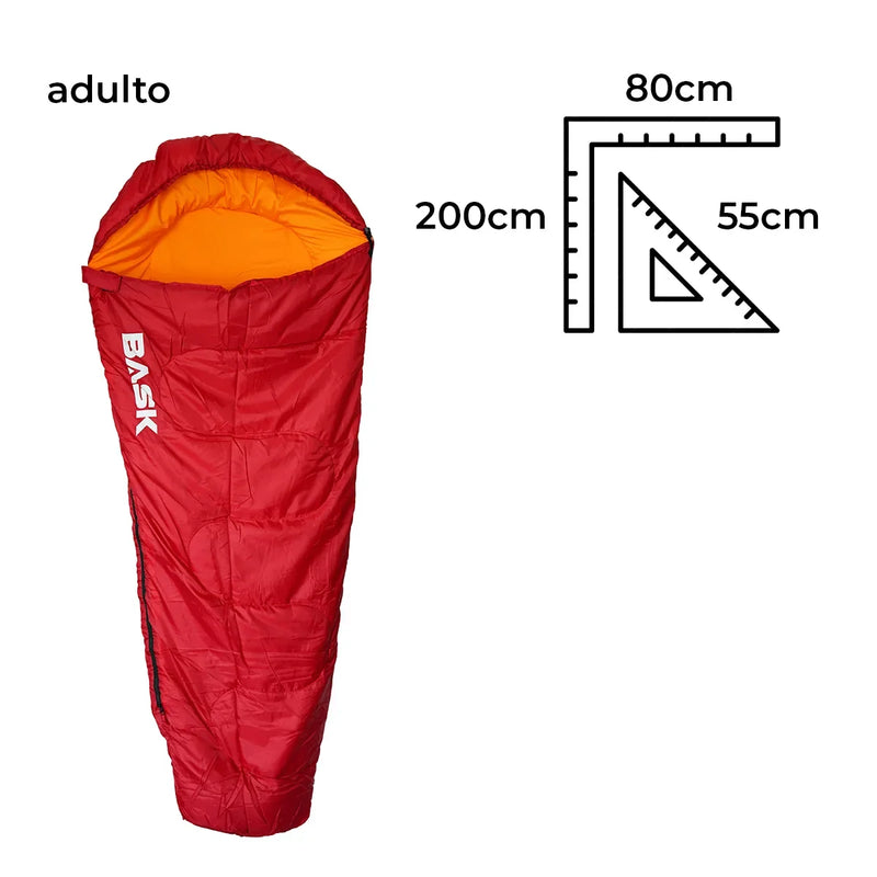 Saco de Dormir com Capuz BASK - Conforto Supremo para Aventureiros